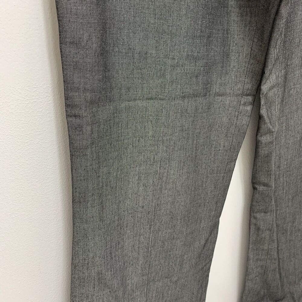 Etcetera gray Wool Mohair blend Lined Wide Bottom High Rise Dress Pants Sz 4 Exc - Picture 4 of 5